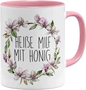 [RESIGILAT] OM3 Cana cafea, mesaj MILF sexy, ceramica 325 ml, roz