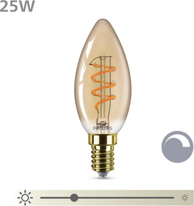 [RESIGILAT] Philips LED E14 Aur 25W alb cald lampa decorativa