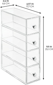 [RESIGILAT] iDesign organizator machiaj 4 sertare turn transparent