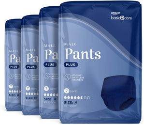 [RESIGILAT] Pantaloni barbati Amazon Basic Care Plus 4 bucati Albastru