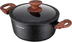 [RESIGILAT] Cratita aluminiu Florina Master Black 28cm 6,5L antiaderenta