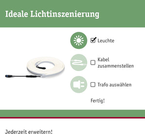 [RESIGILAT] Paulmann PlugShine LED Strip Light, 31W, Alb Cald