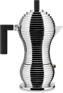 [RESIGILAT] Cafetiera Alessi Pulcina negru aluminiu 5,4x14,5x33,5 cm