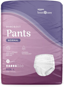 [RESIGILAT] Pantaloni Amazon Basic Care femei marimea L alb 40 bucati