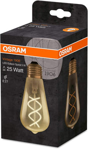 [RESIGILAT] Lampa LED Vintage 1906, E27, Alb cald, 2500 K, 4,50 W