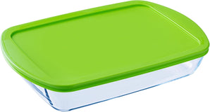 [RESIGILAT] Tava cuptor Pyrex 40x27 cm sticla verde 4,5 l