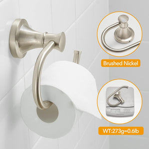 [RESIGILAT] BESy Suport hartie igienica, montat pe perete, nichel periat