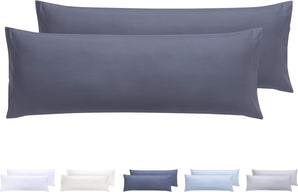 [RESIGILAT] Fete de perna, microfibra moale, set 2, 105x40 cm, gri inchis