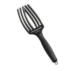 [RESIGILAT] Perie par Olivia Garden Fingerbrush Iconic Medium, Neagra