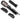 BaByliss Dry, Straighten and Style - Perie rotativă cu aer cald, 1000W, cu ioni, cu 4 accesorii pentru uscare, îndreptare și volum, negru, AS200E