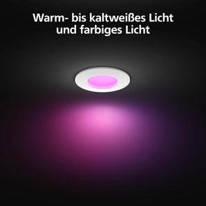 [RESIGILAT] Philips Hue Lampa incastrata, 90 mm, alb-colorat