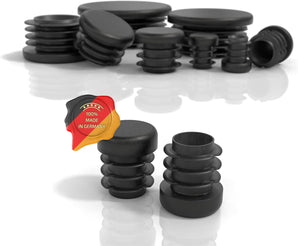 [RESIGILAT] Dopuri PD 16 mm, Capace plastic PE, Rotunde negre, 10 bucati