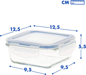 [RESIGILAT] Pachet 6 recipiente sticla etanse 330 ml 12,4 cm