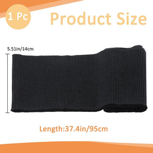 [RESIGILAT] GORGECRAFT, material elastic tricotat, negru, 95x14.5cm