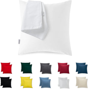 [RESIGILAT] Fata de perna 35x35, bumbac satinat, set 2 piese, hipoalergenic