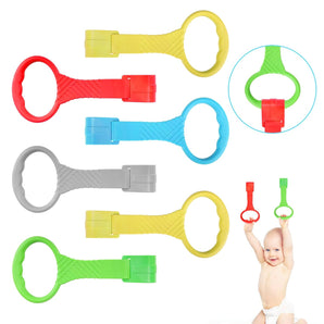 [RESIGILAT] Set 6 inele Venditer pentru pătuțuri, accesorii exerciții copil, multicolor