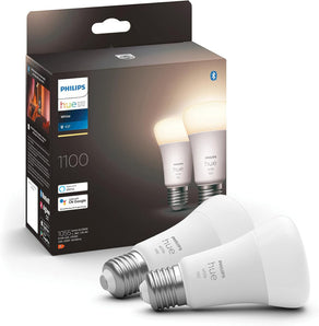 [RESIGILAT] Becuri LED Philips Hue White E27, pachet 2, reglabile