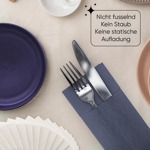 [RESIGILAT] Alvotex Airlaid Servetele Masa 32x40cm, 50 bucati, Albastru Inchis