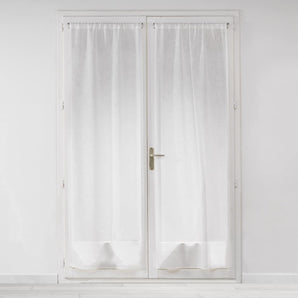 [RESIGILAT] Pereche stalpi drepti perdele Douceur d'Interieur alb 2 x 70 x 200 cm