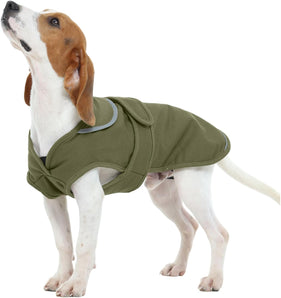 [RESIGILAT] Kuoser Jacheta impermeabila pentru caini, reflectorizanta, verde S