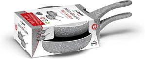 [RESIGILAT] Rara-Stein, set 2 tigai antiaderente, gri, Made in Italy