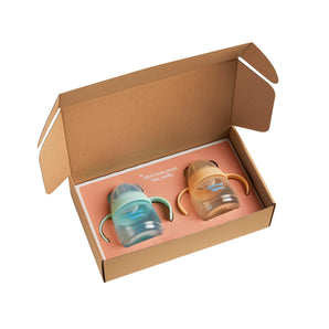 [RESIGILAT] Tommee Tippee Cană de tranziție 150 ml, verde-portocalie – cu cioc moale din silicon, anti-curgere, pentru bebeluși 4+ luni