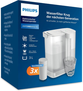 [RESIGILAT] Philips Carafa Filtru Apa, 3 L, Reduce Clor, Plumb, Minerale