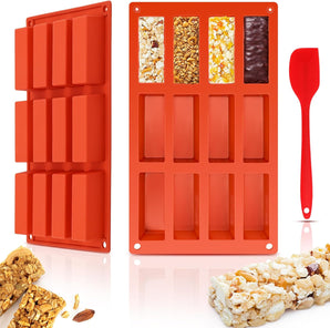 [RESIGILAT] Mucegai silicon 2 bucati pentru muesli bar cu spatula
