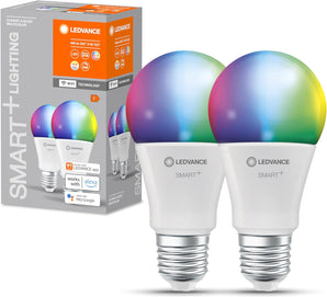 [RESIGILAT] LEDVANCE SMART+ WiFi Classic, Bec LED E27, RGB, Pachet de 2