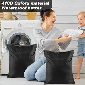 [RESIGILAT] Pachet 3 saci impermeabili negri, Oxford 410D, 40 x 50 cm