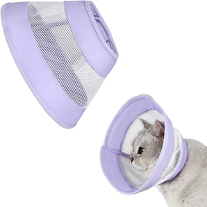 [RESIGILAT] Guler pisici moale reglabil violet marimea M