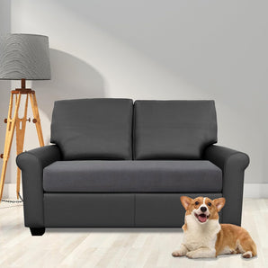 [RESIGILAT] Husa perna canapea, elastic, gri inchis, pentru canapea mare 2 locuri