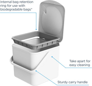 [RESIGILAT] Minky White, cutie compost, marime universala