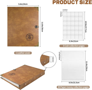 [RESIGILAT] Album pentru colectie monede 360 Pocket Coin Brown