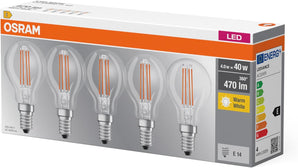 [RESIGILAT] Osram LED Lampa, E14, alb cald 2700K, 4W, echivalent 40W