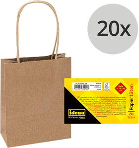 [RESIGILAT] Pungi hartie Idena 60058, 20 buc, 12x5x15 cm, maro