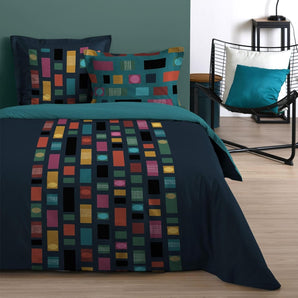 [RESIGILAT] Lenjerie de pat Tommy 240x220 cm Multicolor 100% bumbac