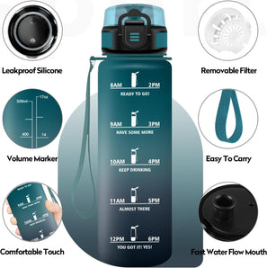 [RESIGILAT] Sticla de apa 500 ml, cu filtru, etansa, pentru fitness, camping