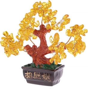 [RESIGILAT] copac Feng Shui Marron si Galben 15x17x8cm