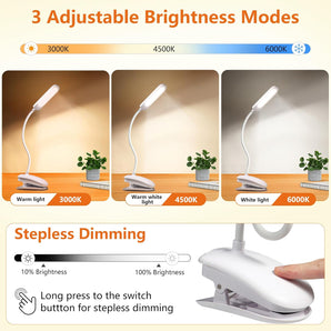 [RESIGILAT] Diboniur Lampa de citit, reglare tactila, 3 culori, USB