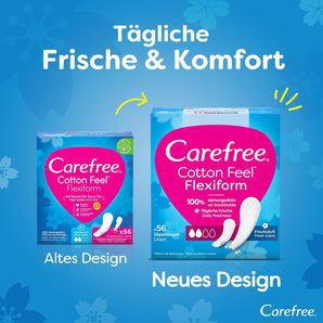 [RESIGILAT] Absorbante Carefree Cotton Feel Normal 56 bucati parfumate