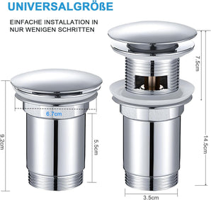 [RESIGILAT] SURFOU Sifon chiuveta cu preaplin, dop scurgere inox