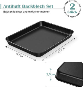 [RESIGILAT] Tava de copt Joyfair 2 bucatim antiaderenta mica 23,8x17,7cm