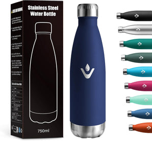 [RESIGILAT] Sticla inox 750 ml, termos izolat, pentru camping, birou, fitness