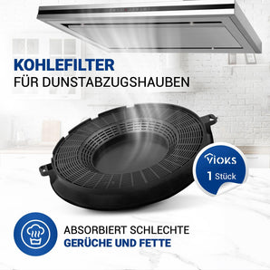 [RESIGILAT] Filtru carbune activ VIOKS 236mm inlocuitor AEG, Elica, Whirlpool