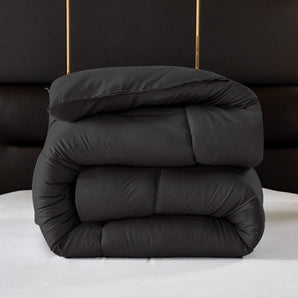 [RESIGILAT] Pilota pat single, hipoalergenica, 135 x 200 cm, negru