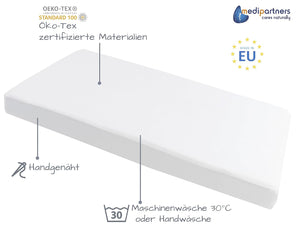[RESIGILAT] Medi Partners Cearșaf elastic pentru bebeluși 60x120 cm – din bumbac 100%, moale, respirabil și confortabil