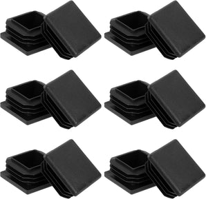 [RESIGILAT] Dopuri pentru tuburi 30x30 mm negre set 12 bucati