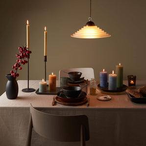 [RESIGILAT] Bolsius Lumanari Rustice, Verde Inchis, Pachet de 9