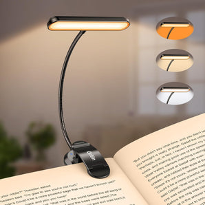 [RESIGILAT] Lampa de citit Gritin cu clema si 19 LED-uri negre